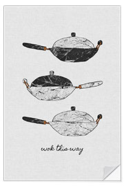 Vinilo para la pared Wok This Way