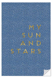 Sticker mural My Sun And Stars