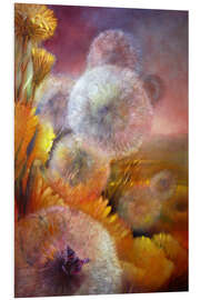 Foam board print Dandelion and butterfly II