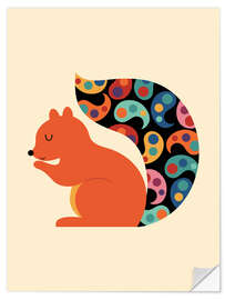 Wall sticker Paisley Squirrel