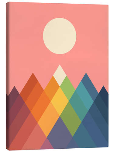 Canvas print Rainbow Peak