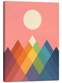 Stampa su tela  Montagne arcobaleno - Andy Westface