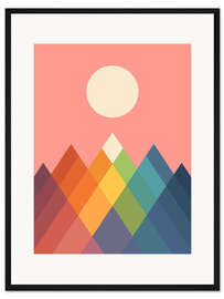 Gerahmter Kunstdruck Regenbogen-Spitze - Andy Westface