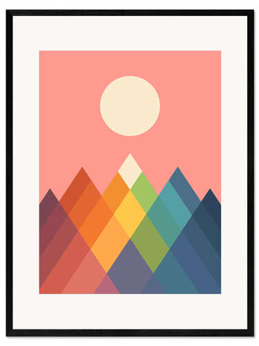 Framed art print Rainbow Peak