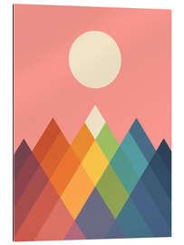 Gallery print Rainbow Peak