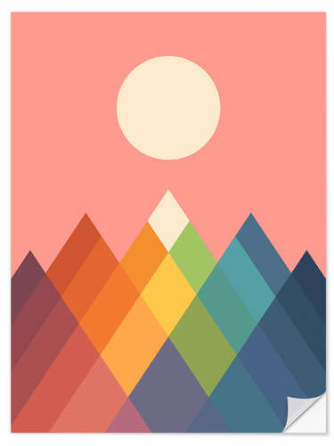 Wall sticker Rainbow Peak