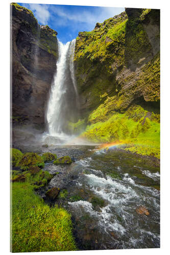 Acrylic print Kvernufoss