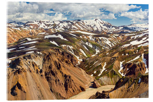 Acrylic print Landmannalaugar