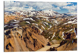 Aluminium print Landmannalaugar