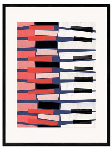 Ingelijste kunstdruk Jazzometry 01