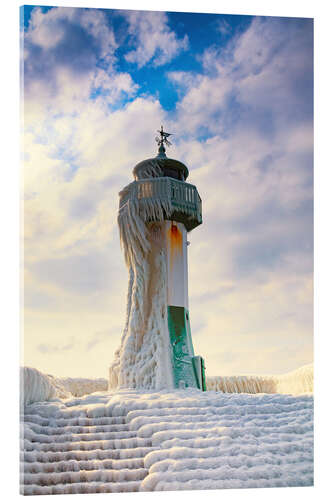 Obraz na szkle akrylowym Frozen Lighthouse