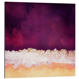 Aluminium print Maroon Ocean