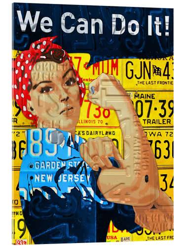 Acrylglasbild Rosie the Riveter Vintage