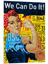 Foam board print Rosie the Riveter Vintage