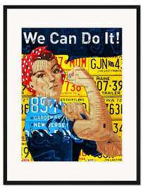 Gerahmter Kunstdruck Rosie the Riveter Vintage