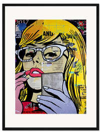 Gerahmter Kunstdruck Pop Art - Repeat last night