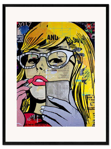 Impression artistique encadrée Pop Art - Repeat last night