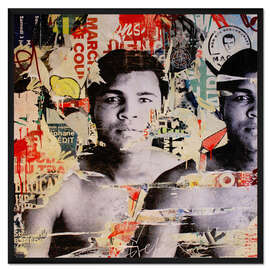 Gerahmter Kunstdruck float like a butterfly, sting like a bee