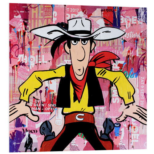 Tableau en PVC Lucky Luke