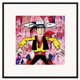 Impresión de arte enmarcada Lucky Luke