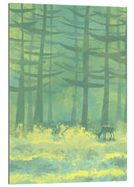 Gallery print Glade with deer