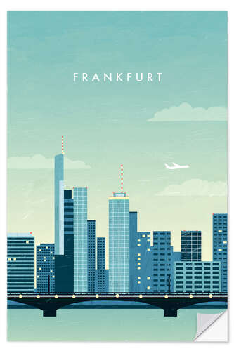 Naklejka na ścianę Illustration of Frankfurt