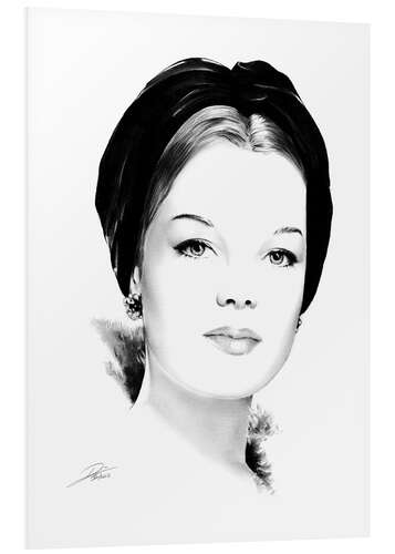 Foam board print Romy Schneider I