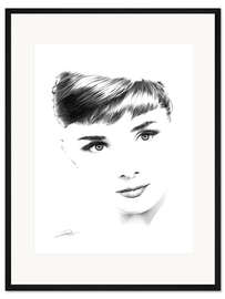 Gerahmter Kunstdruck Audrey Hepburn I