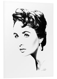 Foam board print Elizabeth Taylor