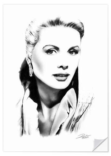 Wall sticker Hollywood diva - Grace Kelly