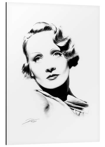 Aluminiumtavla Marlene Dietrich