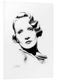 Tableau en PVC Marlene Dietrich