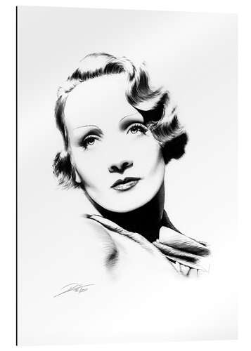 Quadro em plexi-alumínio Marlene Dietrich