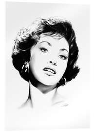 Acrylglasbild Gina Lollobrigida