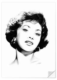 Självhäftande poster Gina Lollobrigida