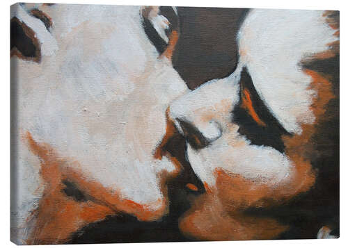 Canvas print Lovers -  Kiss VI