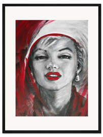 Gerahmter Kunstdruck Marilyn - Porträt