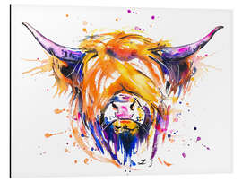 Tableau en aluminium Vache highland