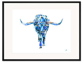 Gerahmter Kunstdruck  Texas Longhorn 