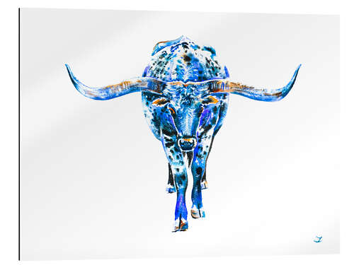 Quadro em plexi-alumínio Texas Longhorn