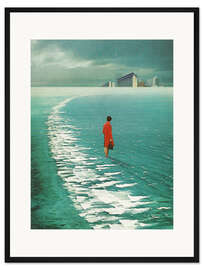 Gerahmter Kunstdruck Warten bis die Städte verblassen