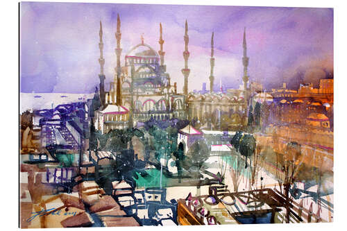 Gallery print Istanbul, view to the blue mosque