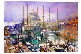 Magnettafel Istanbul, Blick zur blauen Moschee