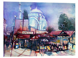 Foam board print Istanbul, Grand Bazaar with Nuruosmaniye Mosque