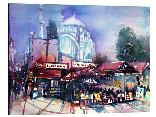 Gallery print Istanbul, Grand Bazaar with Nuruosmaniye Mosque