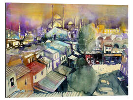 Magnettafel Istanbul, Blick vom Valide Han zur Nuruosmaiye Moschee