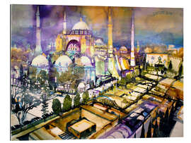 Gallery print Istanbul, view to the Hagia Sophia mosque