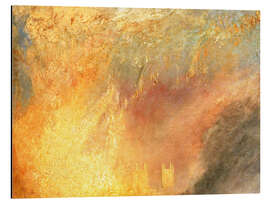 Magnettafel Brennen der Häuser