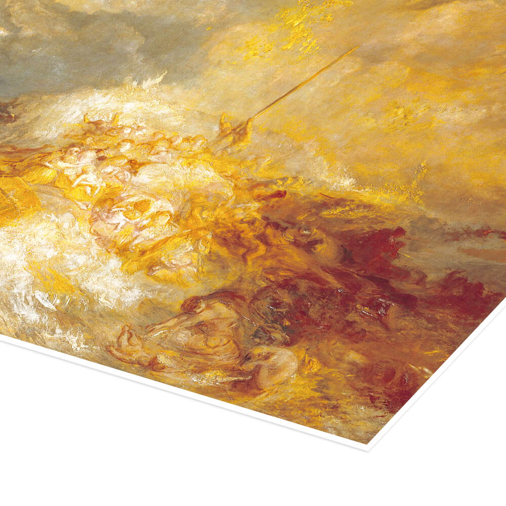 Fire at sea print by Joseph Mallord William Turner | Posterlounge