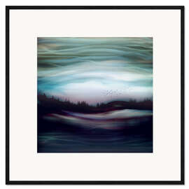 Kehystetty taidepainatus Blue Abyss Landscape